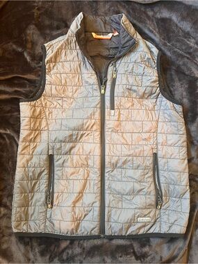 Free Country Light Gray Quilted Puffer Vest